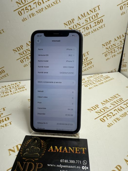 NDP Amanet Braila Iphone 11 64gb (51162)