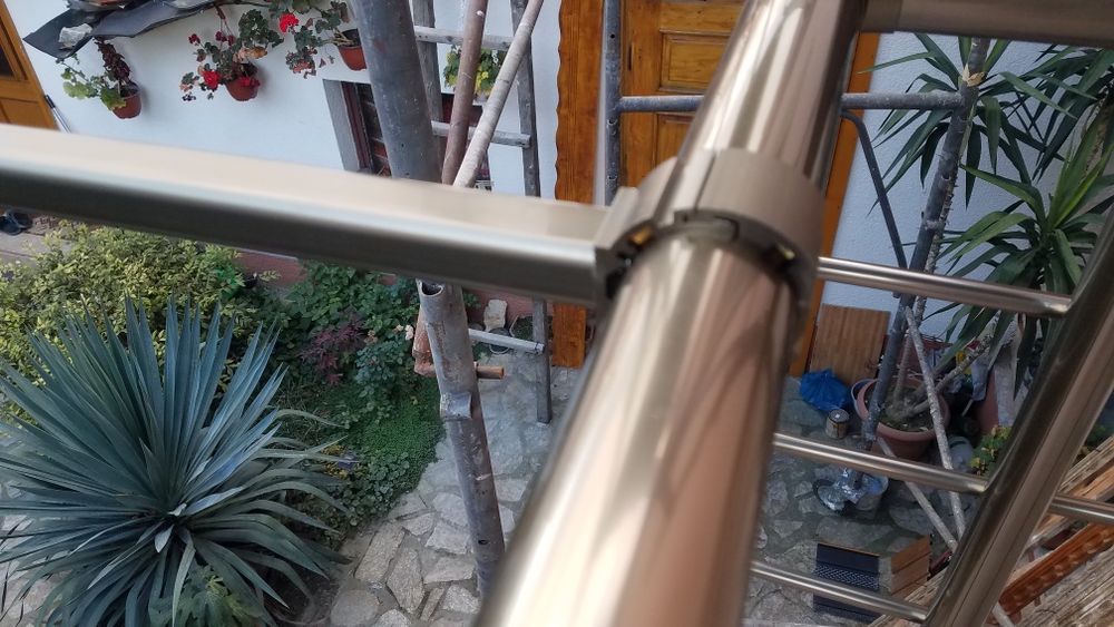 Inox иноксов простор за дрехи.алуминиев парапет prostor.balkon.балкон.