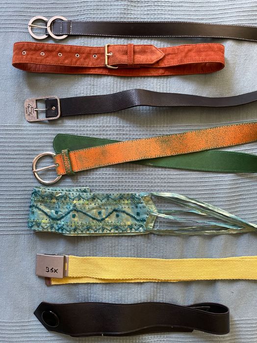 Дамски колани, велур, кожени и други, 7 бр