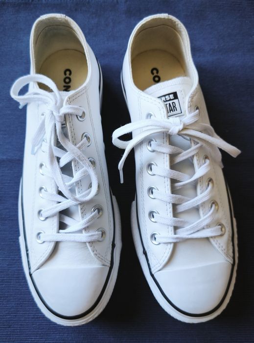 Кожени кецове Converse Chuck Taylor All Star Lift с равна платформа размер 39