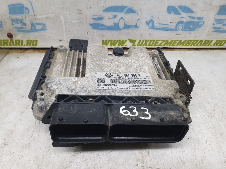 Calculator motor ecu 2.0 tdi cfgb 03L907309n 0281016374 Volkswagen VW