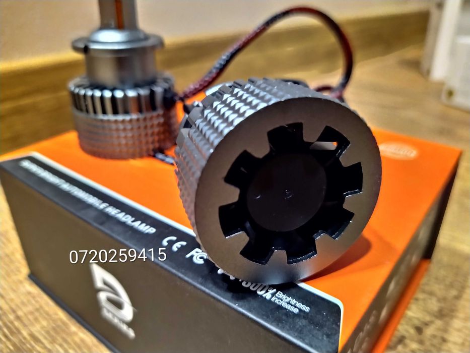 Set 2 Becuri LED D2S/R CANBUS, 110W, ventilator, 6000K, 12000LM
