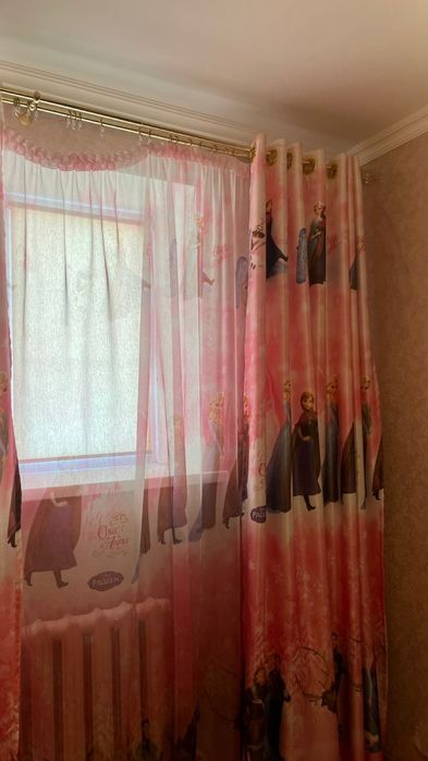 Шторы тюль для девочек холодное сердце