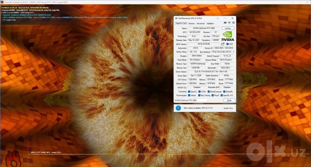 Videokarta ASUS RTX 3060 Phoenix V2