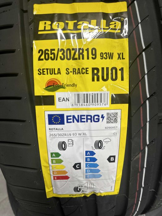 Нови летни гуми ROTALLA SETULA S-RACE RU01 265/30R19 93W XL НОВ DOT