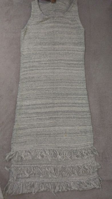 Вязаное платье-сарафан С-М