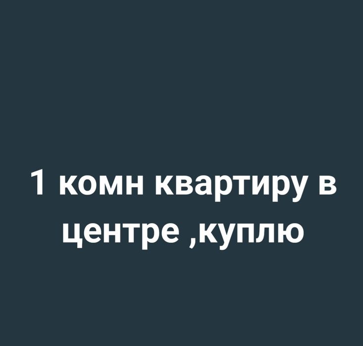 1 комн кваотира в Центре,