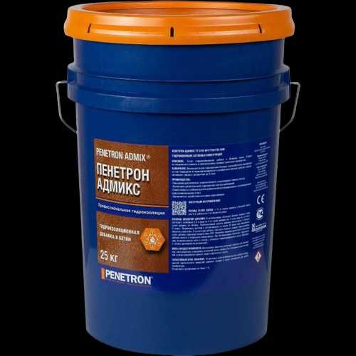 Пенетрон Адмикс Гидроизоляционная Добавка в бетон Admix ведро 25 кг