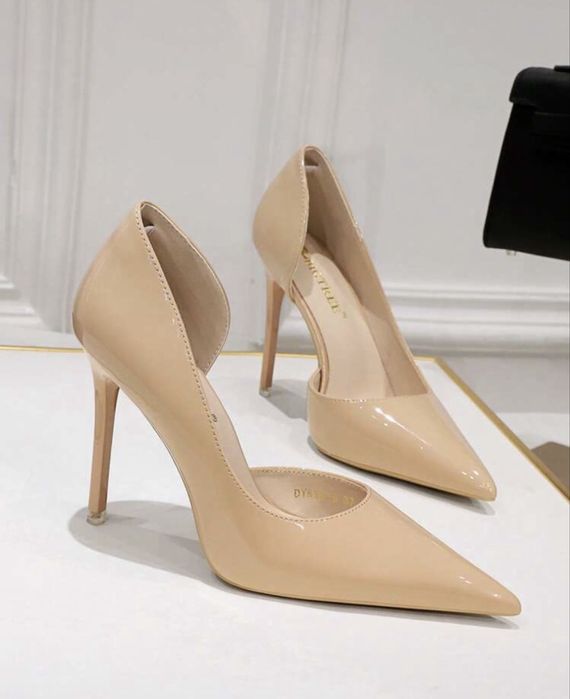 Елегантни обувки с тънък ток/НОВИ/