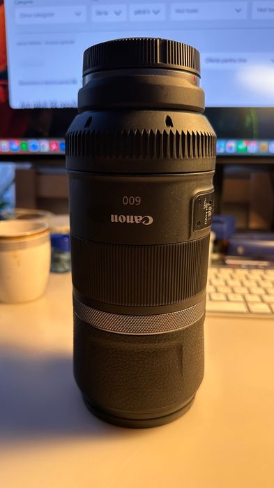 Canon  RF 600 mm folosit de cateva ori, cumparat dp f64