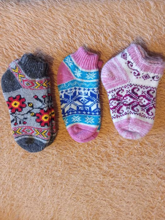 Зимние шерстяные носки