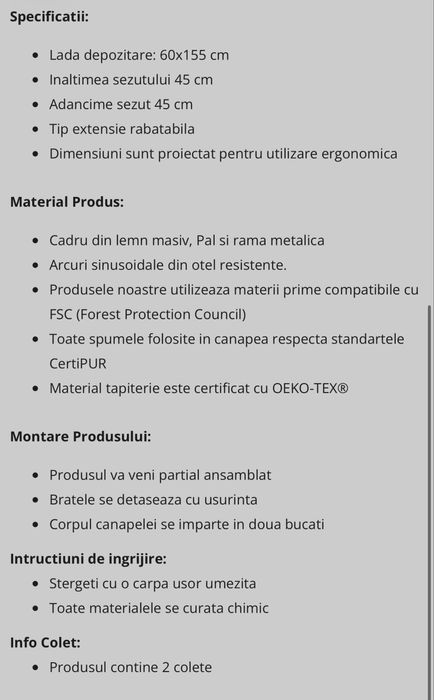 Canapea extensibila
