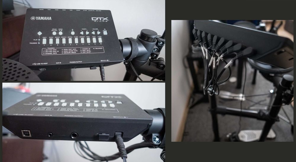 Set tobe electronice YAMAHA DTX452K + monitor MILLENIUM DM-30