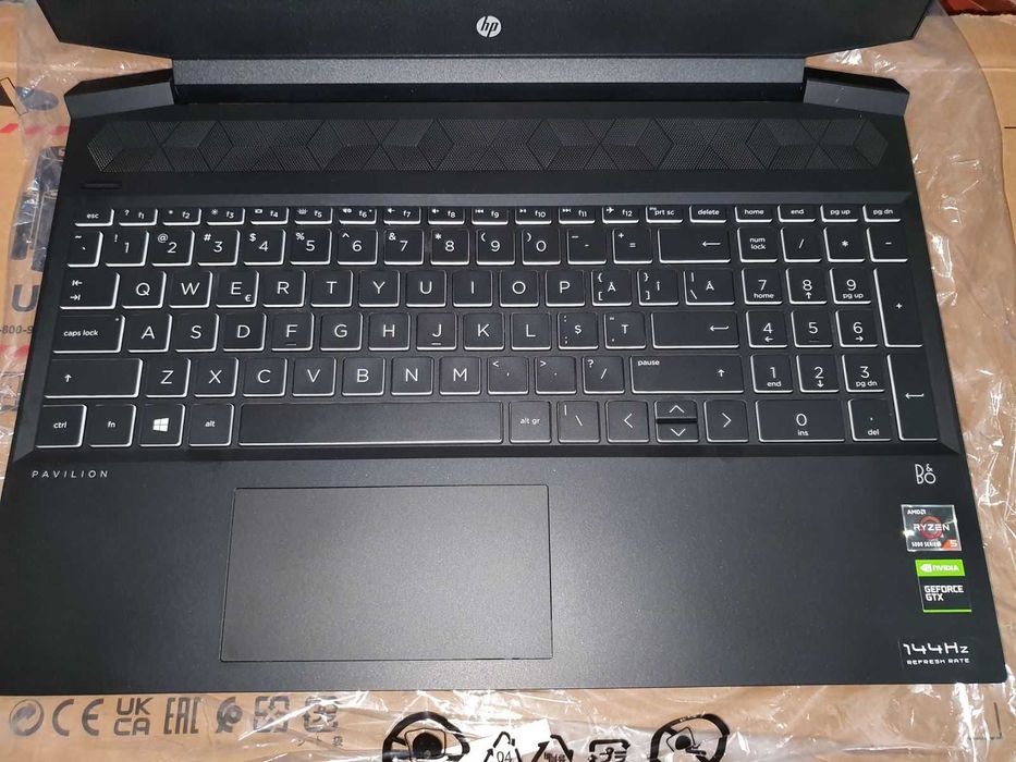 Laptop Gaming HP Procesor Ryzen 5600H 4.2 GHz, 8GB DDR4, SSD 512GB nvme, video GTX 1650 Nou Sigilat