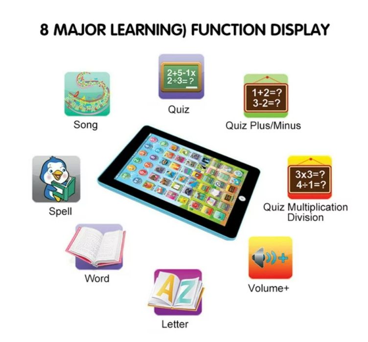 Образователен таблет Звук Мелодии Математика