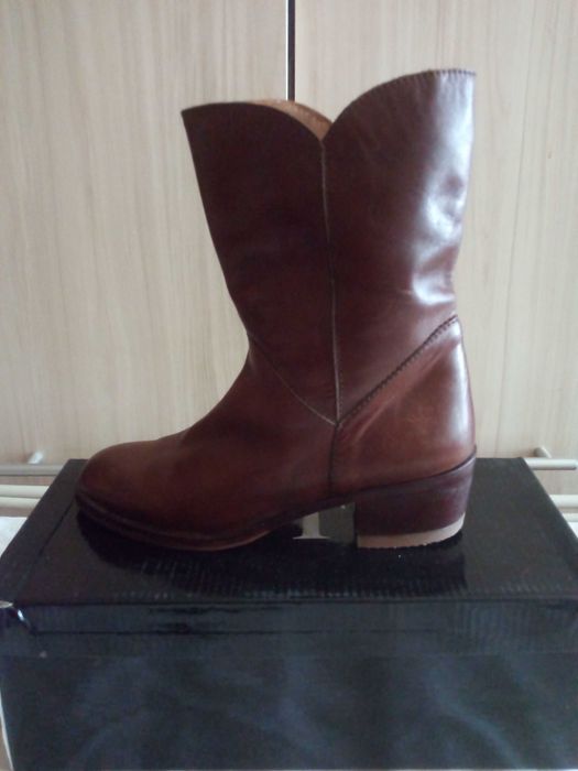 Детски италиански ботуши от естествена кожа №33