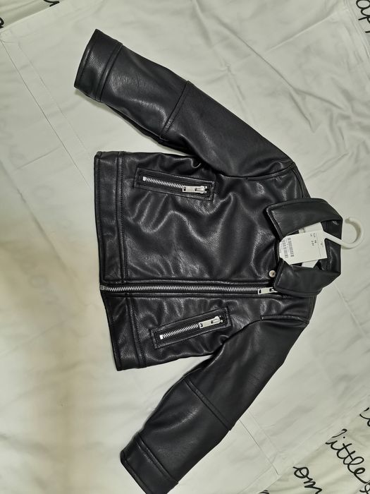 Geaca copii piele ecologica H&M mărimea 98 2 3 ani