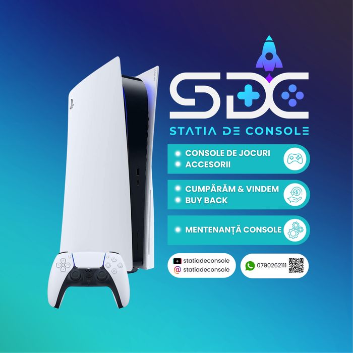 OFERTA! PS5 ( PlayStation 5) DIGITAL | Garantie| 2 Controllere | SDC