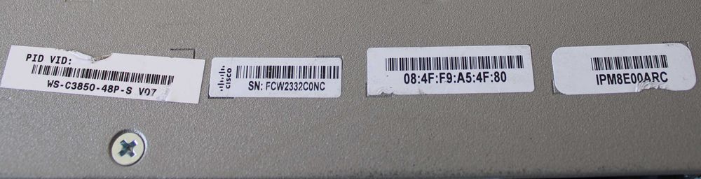 Cisco Catalyst WS-C3850-48P-S