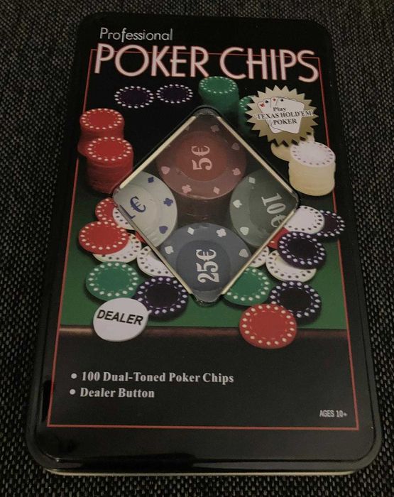 Jetoane poker - 100 Dual-Toned Professional Poker Chips - 49,99 lei