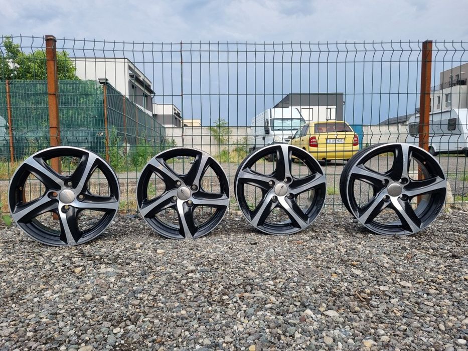 Jante R15 Aliaj 4x100 Brock Wheels 6.5J ET 38 bi-color Dacia Opel Renault Toyota Hyundai Kia Honda Fiat