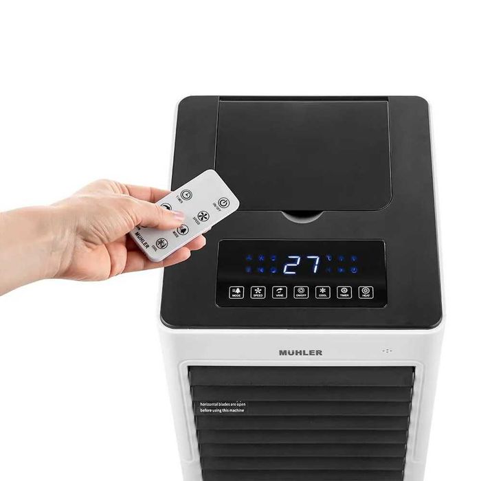 ПРОМО!! Мобилен охладител и отоплител Muhler MC-6066H, 2000W, LED, Бял