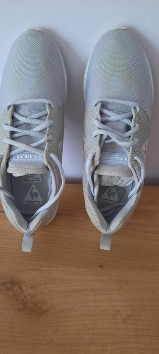 Сребристи дамски маратонки и кецове естествена кожаle coq sportif