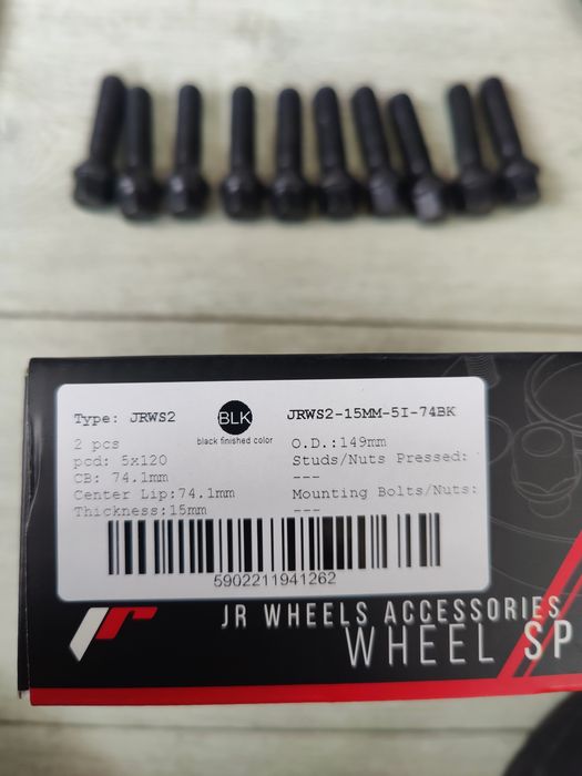 Distantieri 1.5cm/15mm BMW 5x120 distantiere + prezoane lungi incluse