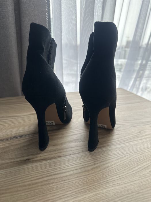 Ботильоны черный цветы размер 36