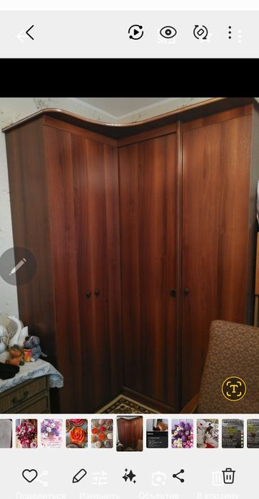 Угловой шкаф для одежды и белья