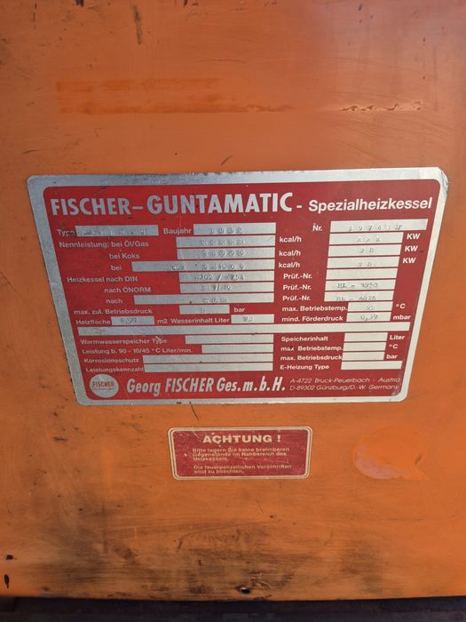 Centrala FISCHER-Guntamatic 28 kw