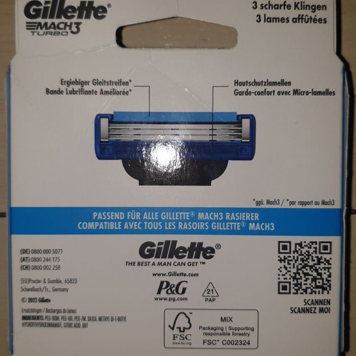 Set 8 rezerve Gillette Mach3 Turbo