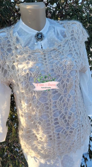 Vesta crosetata handmade