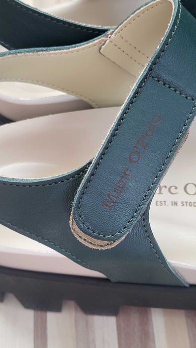 Сандали на  Marc O'Polo зелени и кафяви