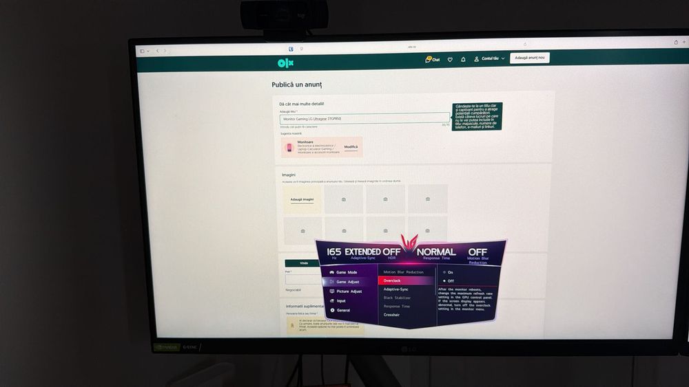 Monitor Gaming LG Ultragear 27GP850