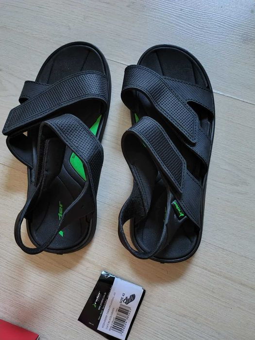 Rider Terrain Sandals Black/Green Sandale slingback cu velcro Size 43