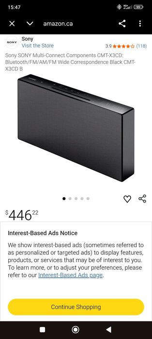 sony audio sistema