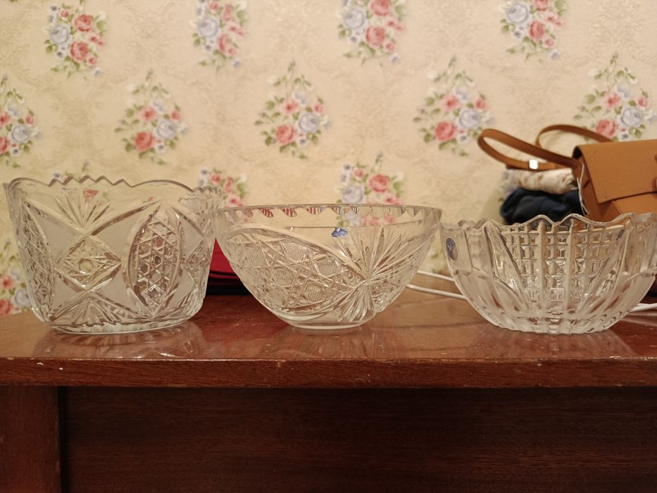 Вазы хрустальные
