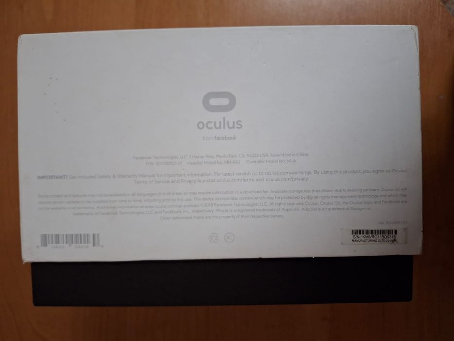 Oculus go, очки вирутальной реальности