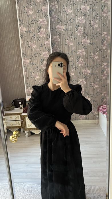 Платье черное размер 42-46