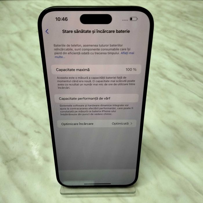 Telefon Apple iPhone 15 Pro Max 256GB Black 100% bat Zeus Amanet 29818