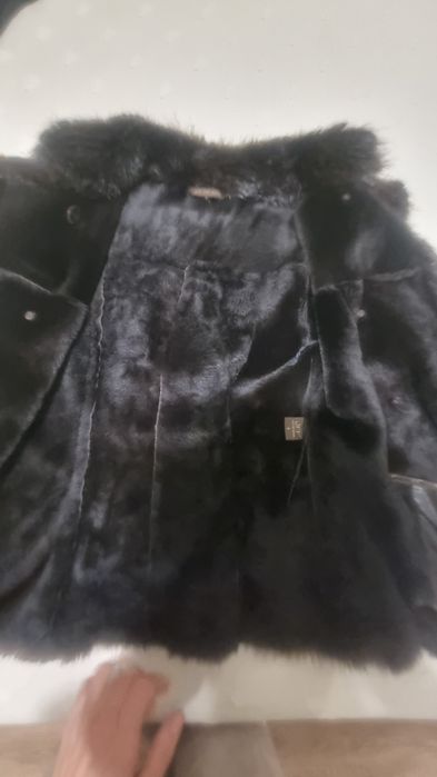 Дубленка с опушкой из бобра