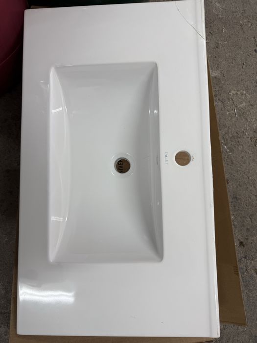 Set mobilier baie suspendat din MDF vopsit