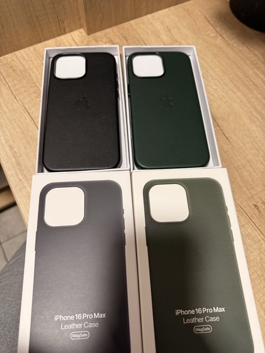 Husa magsafe piele originala iphone 16 pro max