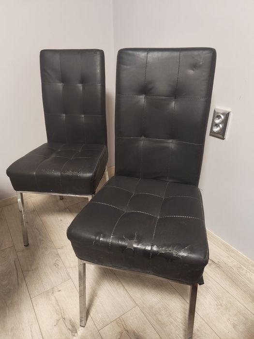 Кожени метални столове с забележки