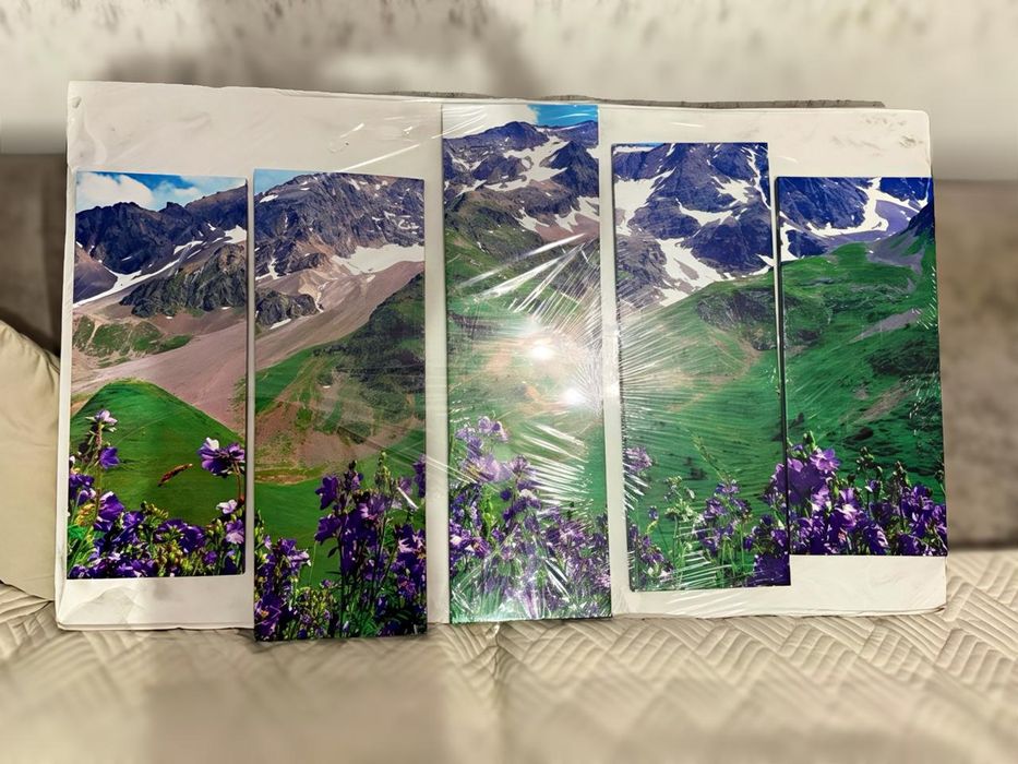 Картина модульная "Весна в горах"