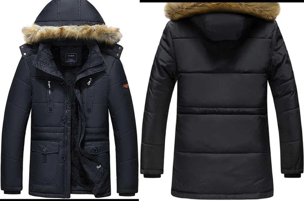 Новые мужские зимние куртки с капюшоном размер 48 - 62 до 135кг 4 цвет