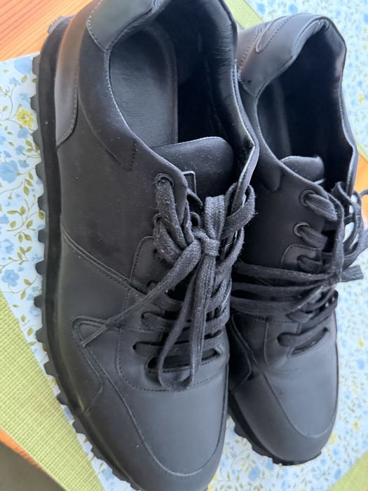 Adidași IL PASSO piele negri, chunky, talpă groasă, mărimea 44