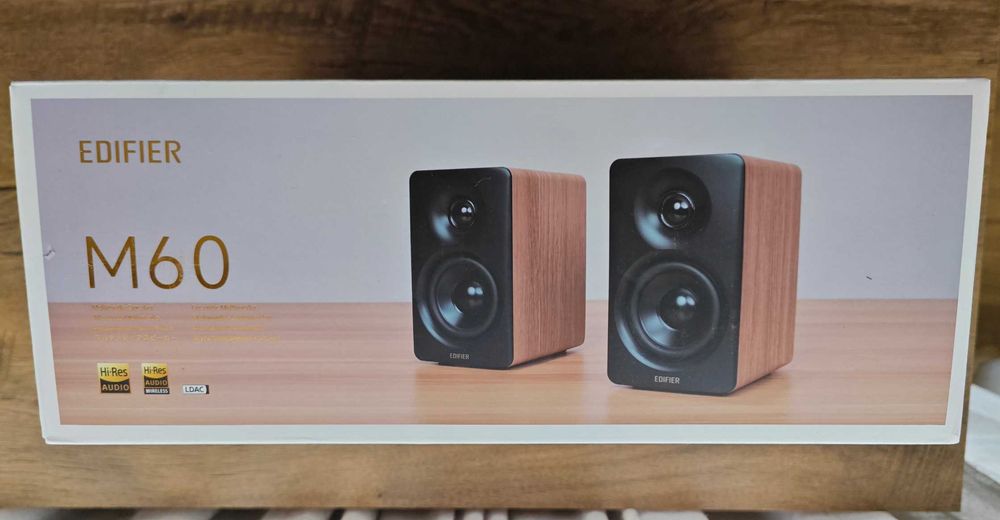 Edifier M60 Bookshelf Speakers, 2.0, Hi-Res + ГАРАНЦИЯ