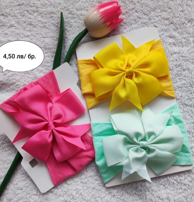 Сладки бебешки ленти за глава